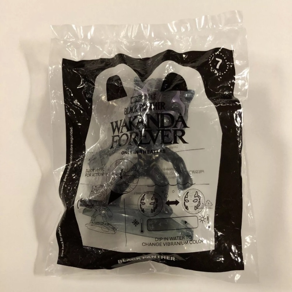 2022 McDonald’s Happy Meal Toy Black Panther Wakanda Forever #7 BLACK PANTHER